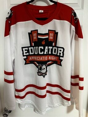 Anaheim Ducks Educator Appreciation Night Hockey Jersey 2025-2026 (NWOT)